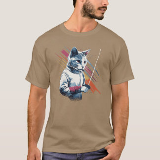 T-shirt Joueur de jeu d'escrime athlète d'escrime sport es