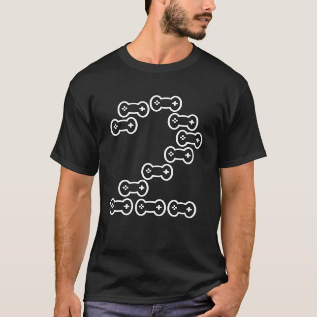 T-shirt Joueur de jeux pour enfants de 2 ans (Devant)