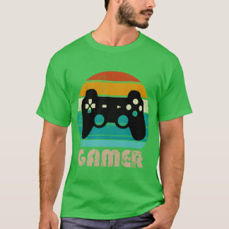 T-shirt Joueur de jeux vidéo Gamer amis drôles de jeux