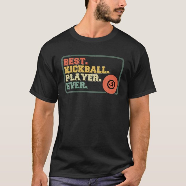 T-shirt Joueur de Kickball, Jeu de sport d'équipe de tous  (Devant)