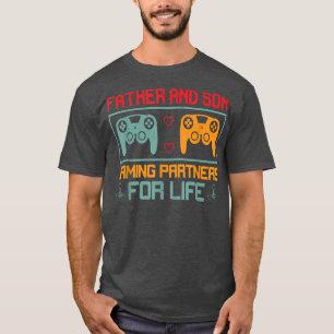 T-shirt Joueur de la console Père et Son Joueur Vidéo Joue