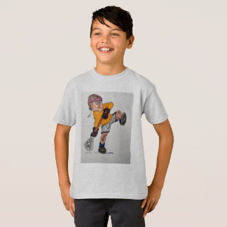 T-shirt joueur de lacrosse