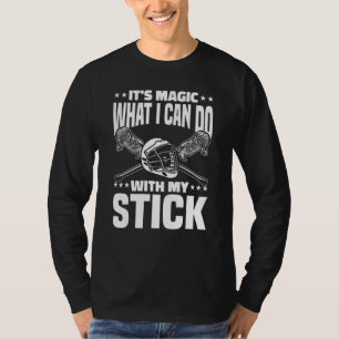 T-shirt Joueur de Lax Crosse Qu'est-ce que je peux faire