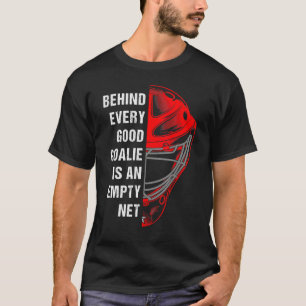 T-shirt Joueur de masque de gardien de hockey pour le choc
