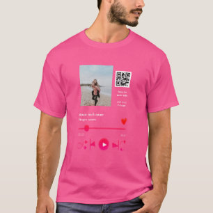 T-shirt Joueur de musique couple personnalisé amour q r co