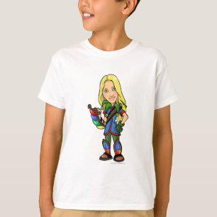 T-shirt Joueur de personnel d'île de Socktastic Roo