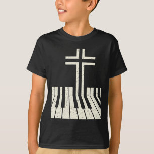 T-shirt Joueur de piano chrétien Professeur de piano Clavi