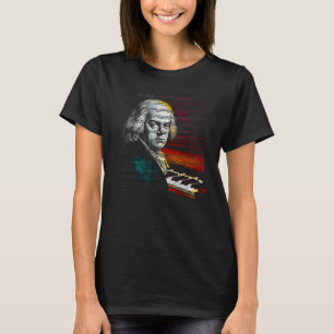 T-shirt Joueur de piano de musique de Jean-Sébastien Bach