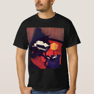 T-shirt Joueur de piano de salon de musique Art Déco vinta