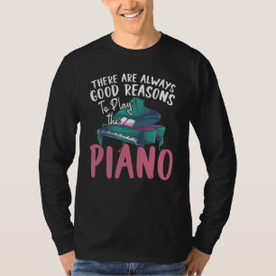 T-shirt Joueur de piano pianiste musicien classique de mus