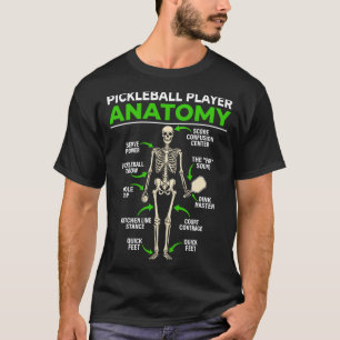 T-shirt Joueur de pickleball anatomie drôle dink pickle ba