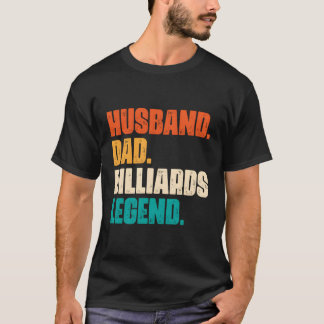 T-shirt Joueur de piscine papa Billiard Legend