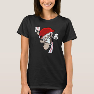 T-shirt Joueur de Poker Graffiti Aii Avec Kq Texas Monstre