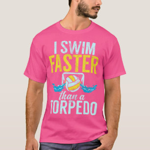 T-shirt Joueur De Polo D'Eau Drôle Et P De Poolball Rétro