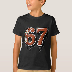 T-shirt Joueur de rugby Drip numéro 67 ou 67e anniversaire