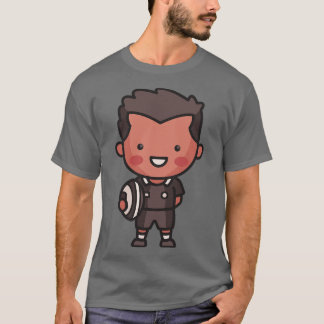 T-shirt Joueur de rugby néo-zélandais mignon
