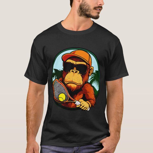 T-shirt joueur de singe (Devant)