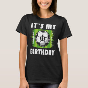 T-shirt Joueur de soccer 11 ans gosses 11e anniversaire ga