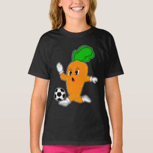 T-shirt Joueur de soccer carotte Football