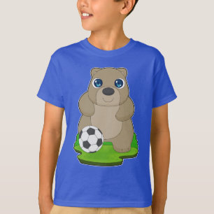 T-shirt Joueur de soccer de l'ours
