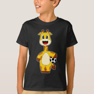 T-shirt Joueur de soccer Giraffe Football