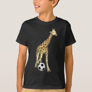 T-shirt Joueur de soccer Giraffe Football