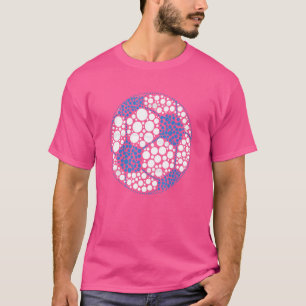 T-shirt Joueur de soccer Polka Dot Jour International 2
