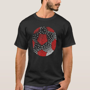 T-shirt Joueur de soccer Polka Dot Jour International 2