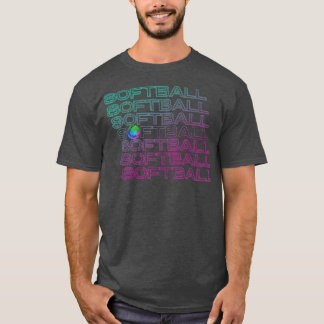 T-shirt Joueur de softball amusant pour les filles Jeunes