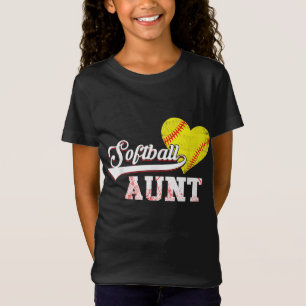 T-Shirt Joueur de softball familial cadeaux Tante de softb