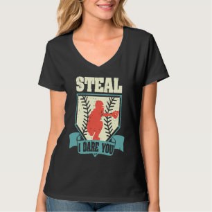 T-shirt Joueur de sport de baseball receveur athlète voler