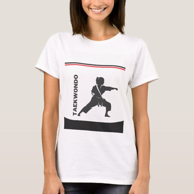 T-shirt Joueur de Taekwondo, Cadeau d'anniversaire, Karate (Devant)