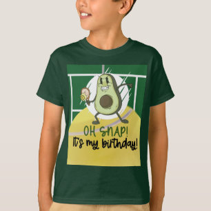 T-shirt Joueur de Tennis Avocado Snap sur mon anniversaire