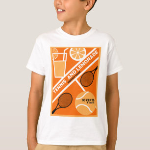 T-shirt Joueur de tennis de pelouse Art graphique