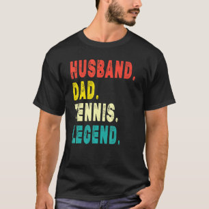 T-shirt Joueur de tennis Mens Mari Papa Tennis Legend Vint