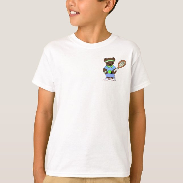 T-shirt Joueur de tennis nounours (Devant)