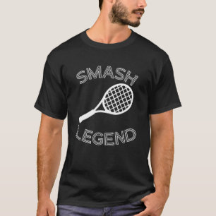 T-shirt Joueur de tennis Smash Legend Champion de raquette