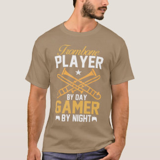 T-shirt Joueur de trombone le jour, joueur le nuit Bandrom