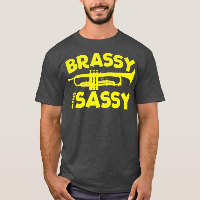 T-shirt Joueur de trompette Brassy et Sassy (Devant)