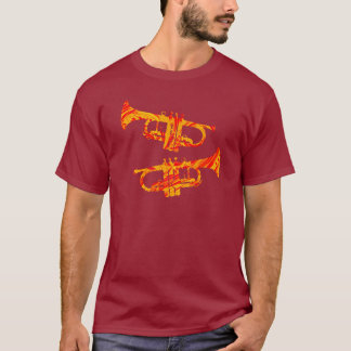 T-shirt Joueur de trompette spécial musique moderne laiton