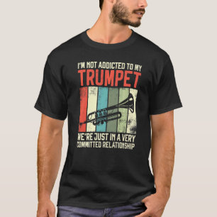 T-shirt Joueur de trompette Vintage Rétro Je ne suis pas a