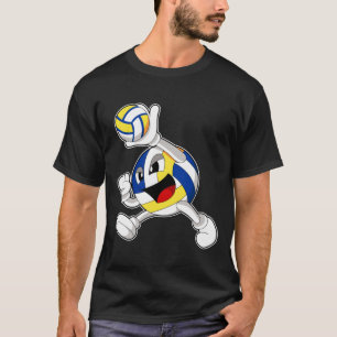 T-shirt Joueur de volley-ball avec volley-ball
