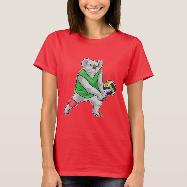 T-shirt Joueur de volley-ball de Koala (Devant)