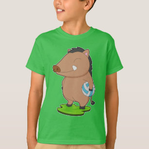 T-shirt Joueur de volley-ball de sanglier
