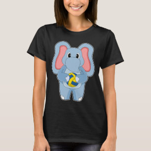 T-shirt Joueur de volley-ball éléphant