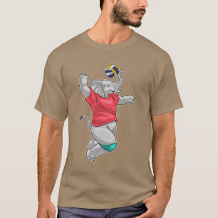 T-shirt Joueur de volley-ball éléphant