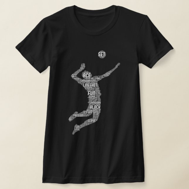 T-shirt Joueur de volley-ball garçons Jeunes Hommes (Poser)