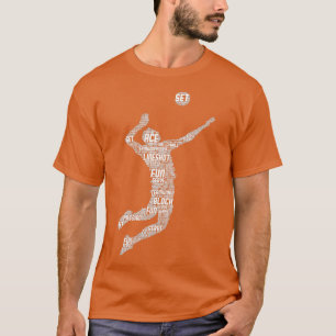 T-shirt Joueur de volley-ball garçons Jeunes Hommes