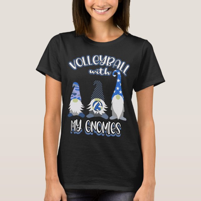T-shirt Joueur de volley-ball Gnomes Grande pratique (Devant)