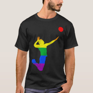 T-shirt Joueur de volley-ball LGBTQ Gay pride